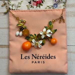 Les Nereides Gardens in Provence Orange Necklace